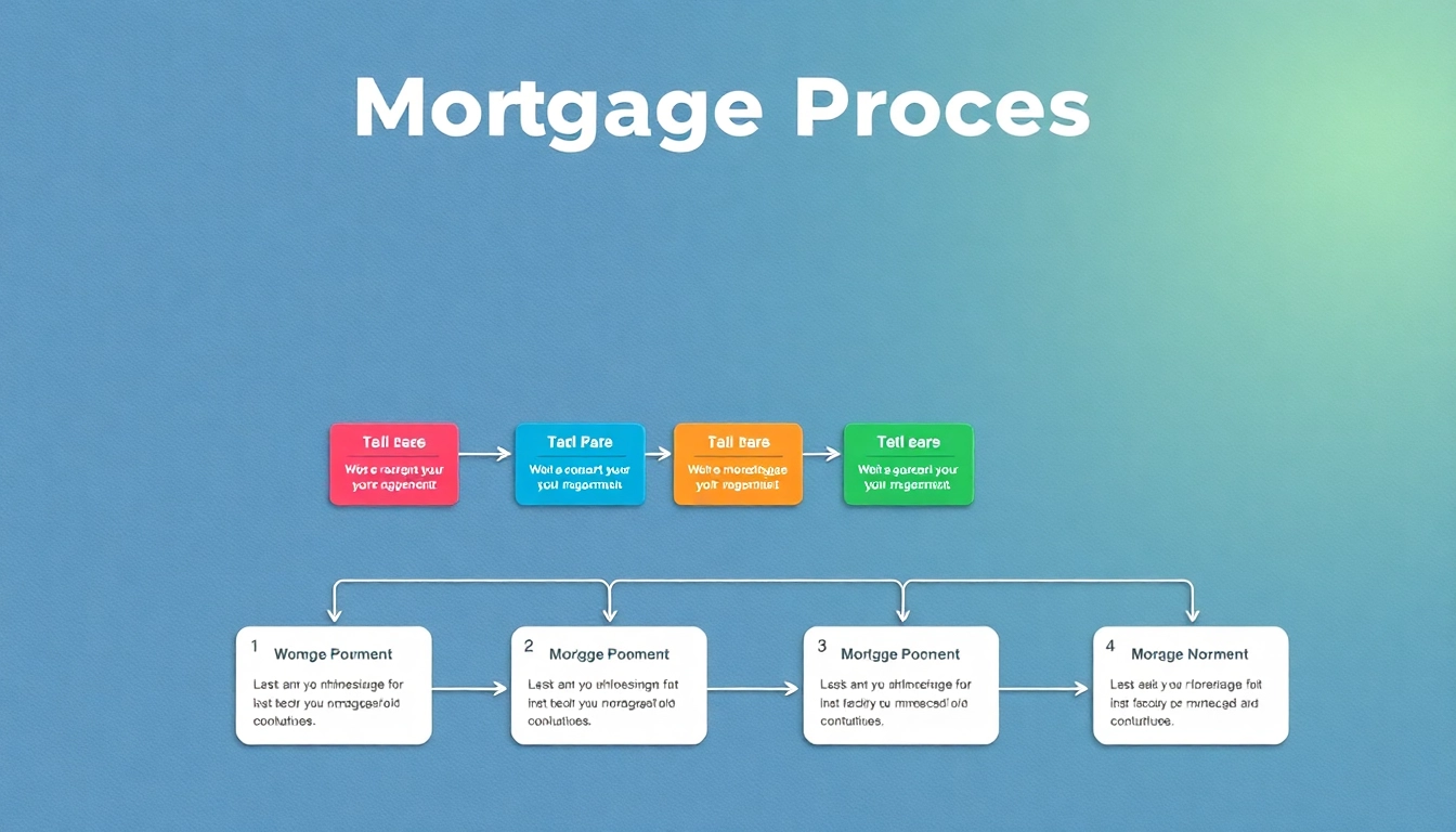 Visualize the mortgage process for lenders with a clear flowchart highlighting each essential step.