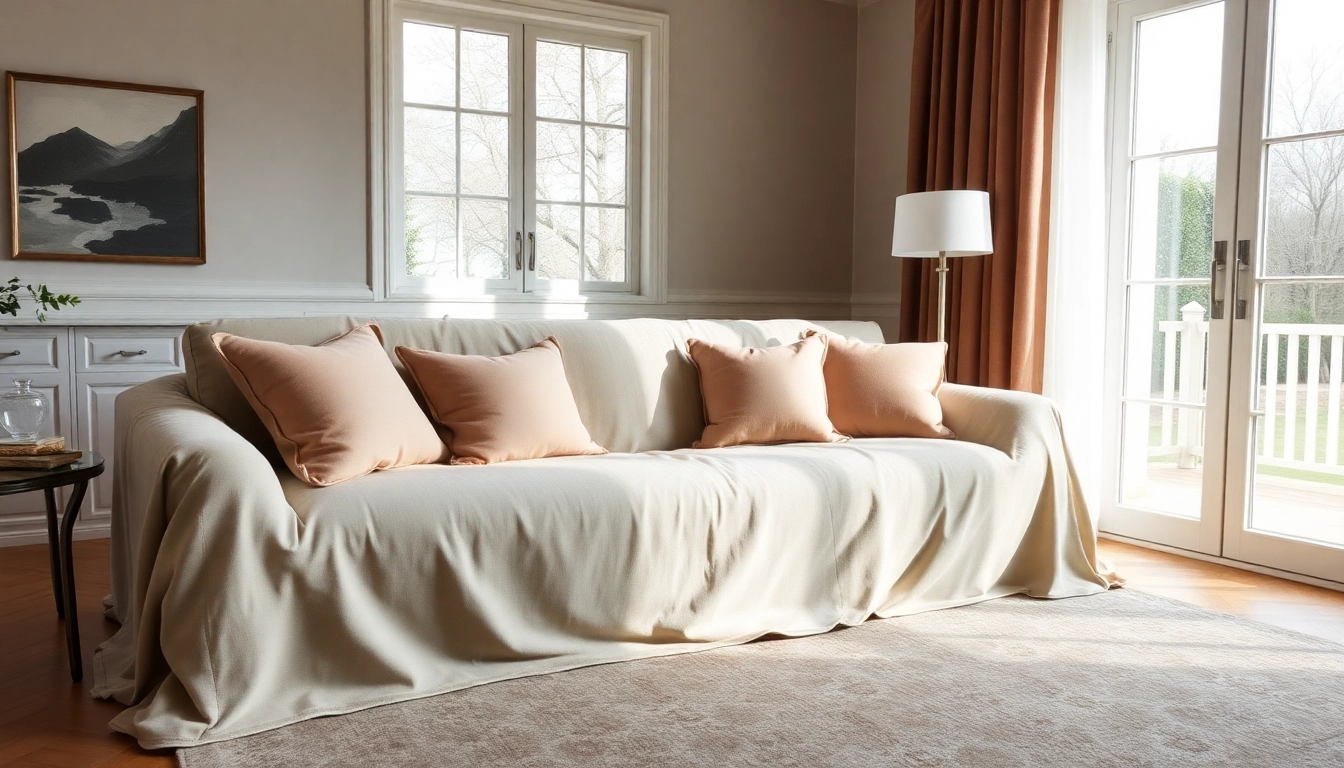 Transform your space with La Maison des housses offering elegant and protective couch covers.