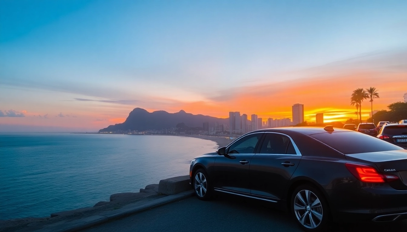 Choosing a cheap driver hire Rio de Janeiro for a relaxing sunset drive with scenic views.