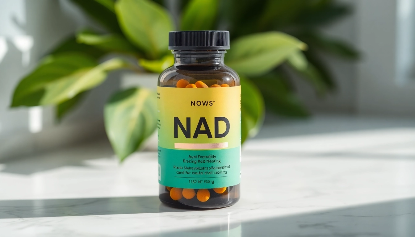 Enhance your wellness journey with our premium NAD Supplement in a sleek, modern bottle.